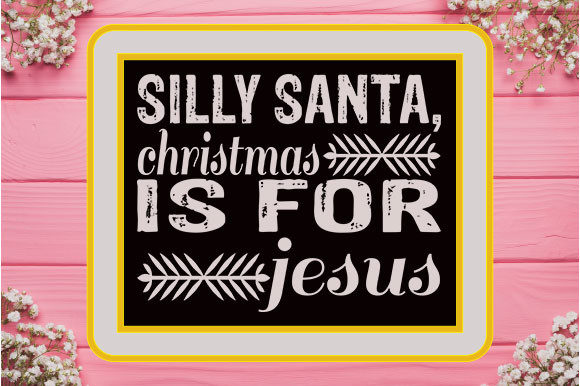 Christmas Svg Design: Silly Santa Style