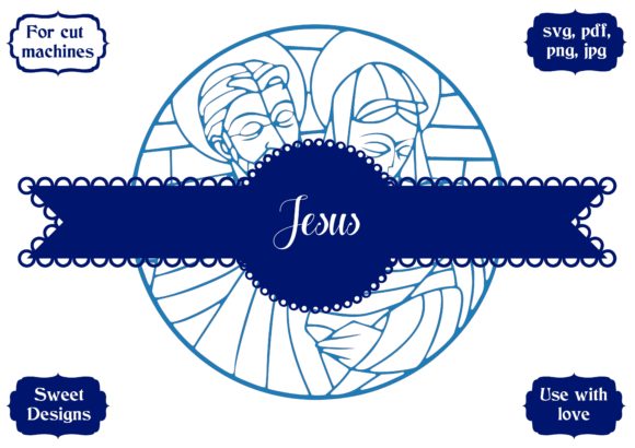 Designing with Jesus Family Cupcake Wrapper Model 02