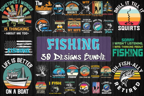 Fishing Bundle SVG 30 Designs: A Practical Resource for Creative and Commercial Projects