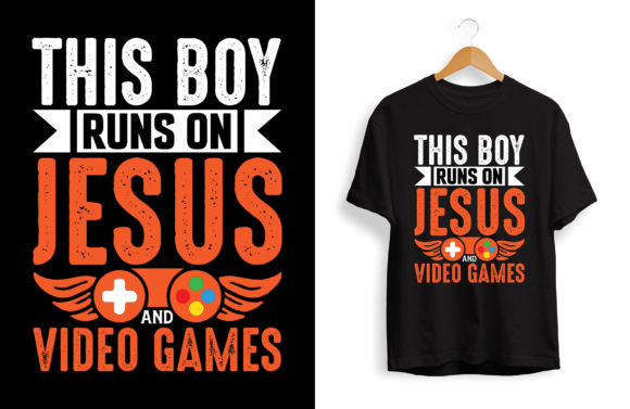 Gaming T-Shirt Design: This Boy Runs On