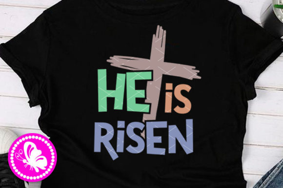 He Is Risen Jesus Love Cross Clipart: Visual Storytelling for Faith-Focused Projects