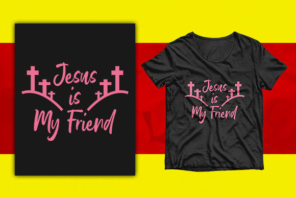 Jesus Is My Friend Free T-Shirt Design