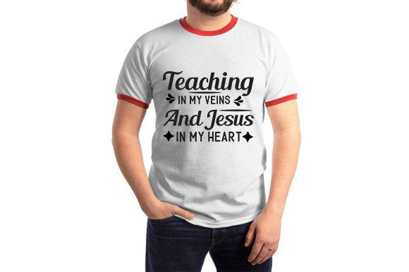 Teacher SVG Design, Teaching in My Veins: A Strategic Asset for Educators, Creators, and Brands